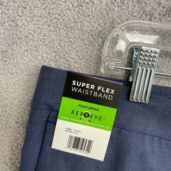 NEW Haggar Men's 40x30 Comfort Performance Dress Pants Straight Fit Super Blue - Picture 5 of 9